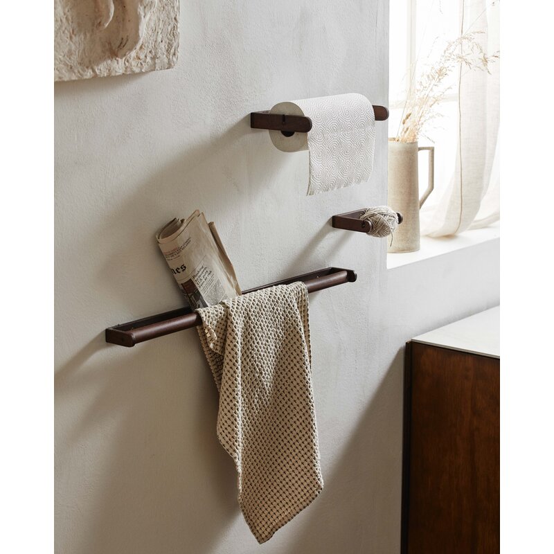 ZATON paper towel holder, wood - nature