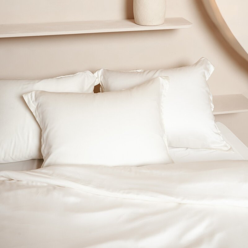 Coco & Cici-collectie TENCEL™ - Sateen kussensloop Off White