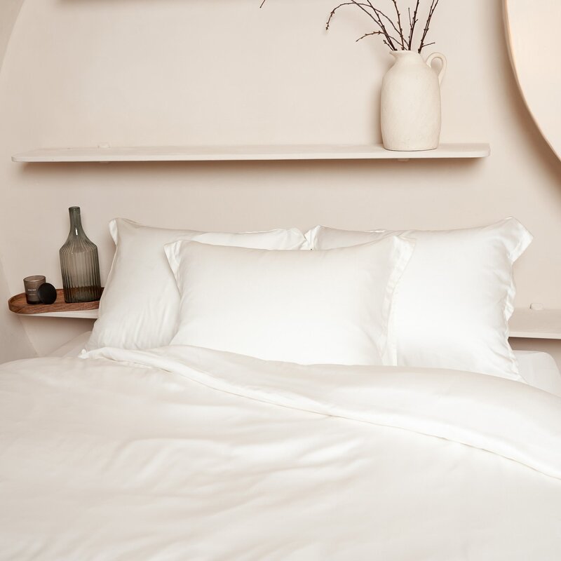 Coco & Cici-collectie TENCEL™ - Sateen kussensloop Off White