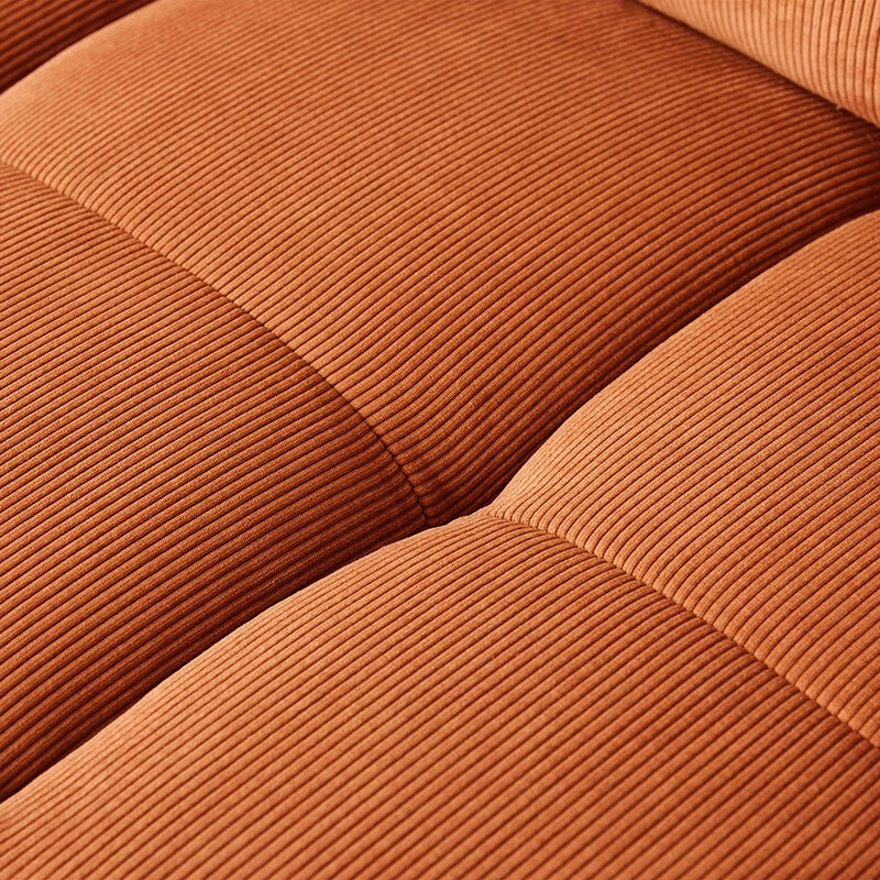 HKLIVING-collectie Wave couch: element left high arm corduroy rib dusty orange
