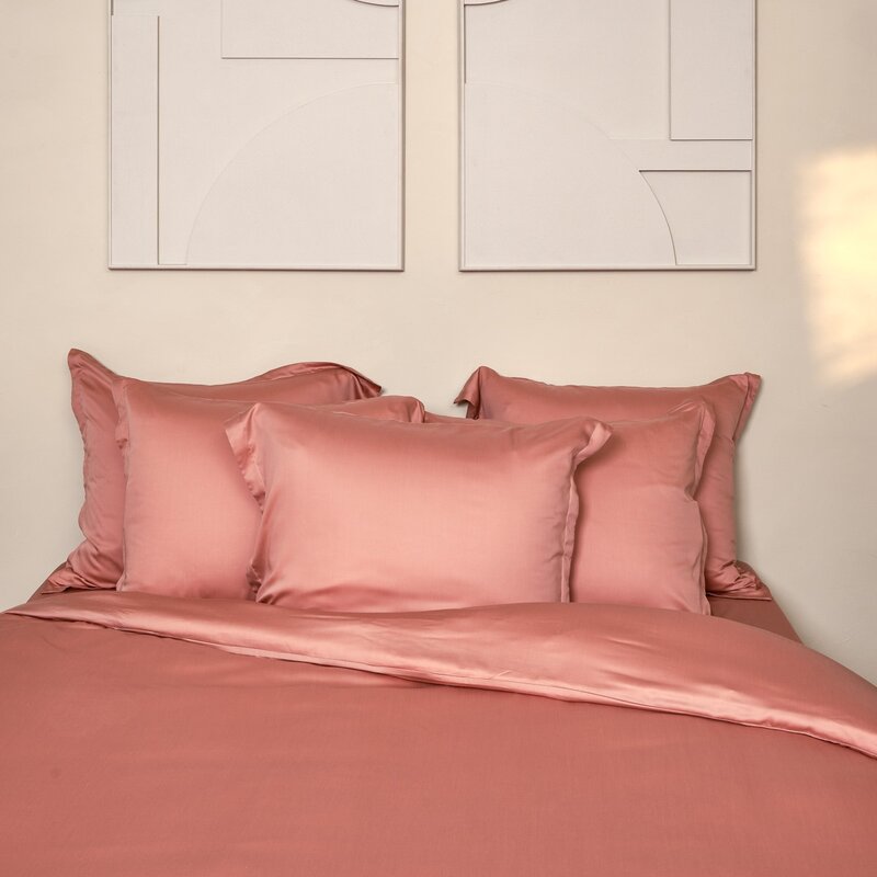 Coco & Cici TENCEL™ - Sateen Kussensloop Terra Roze