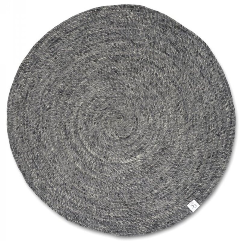 Classic Collection Rond vloerkleed Merino Graniet 200x200 cm