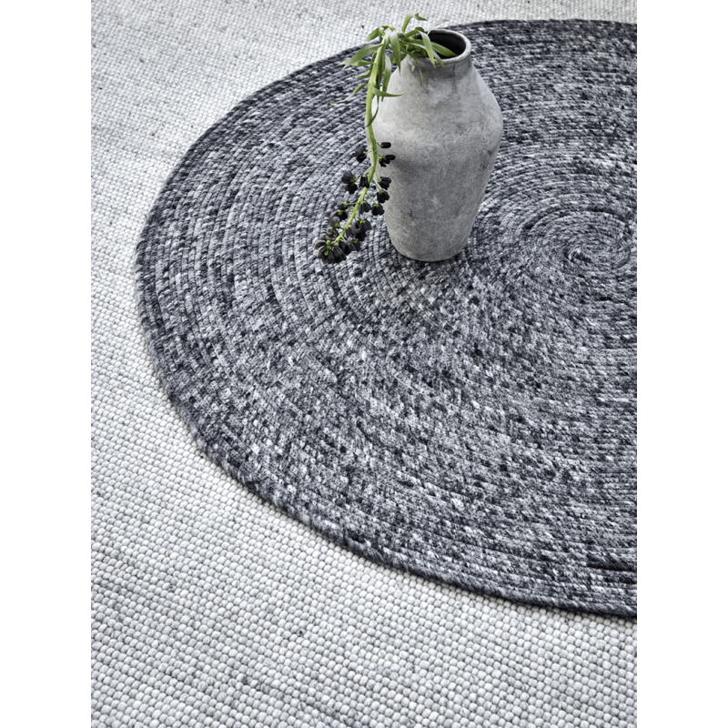 Classic Collection Rond vloerkleed Merino Graniet 200x200 cm