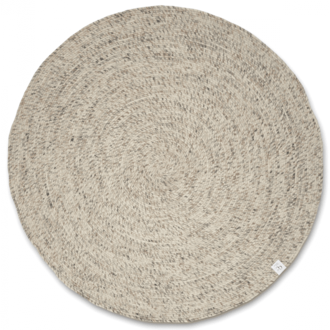 Classic Collection Rond vloerkleed Merino Naturel Beige 160x160 cm