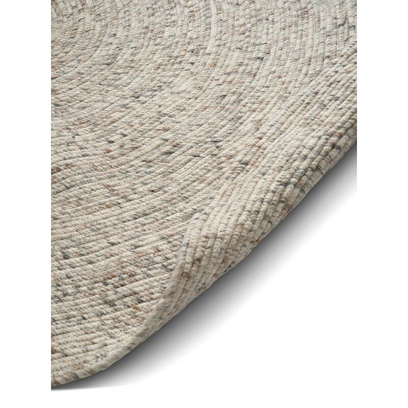 Classic Collection Rond vloerkleed Merino Naturel Beige 160x160 cm