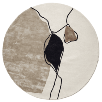 Classic Collection Abstract Round Ivory