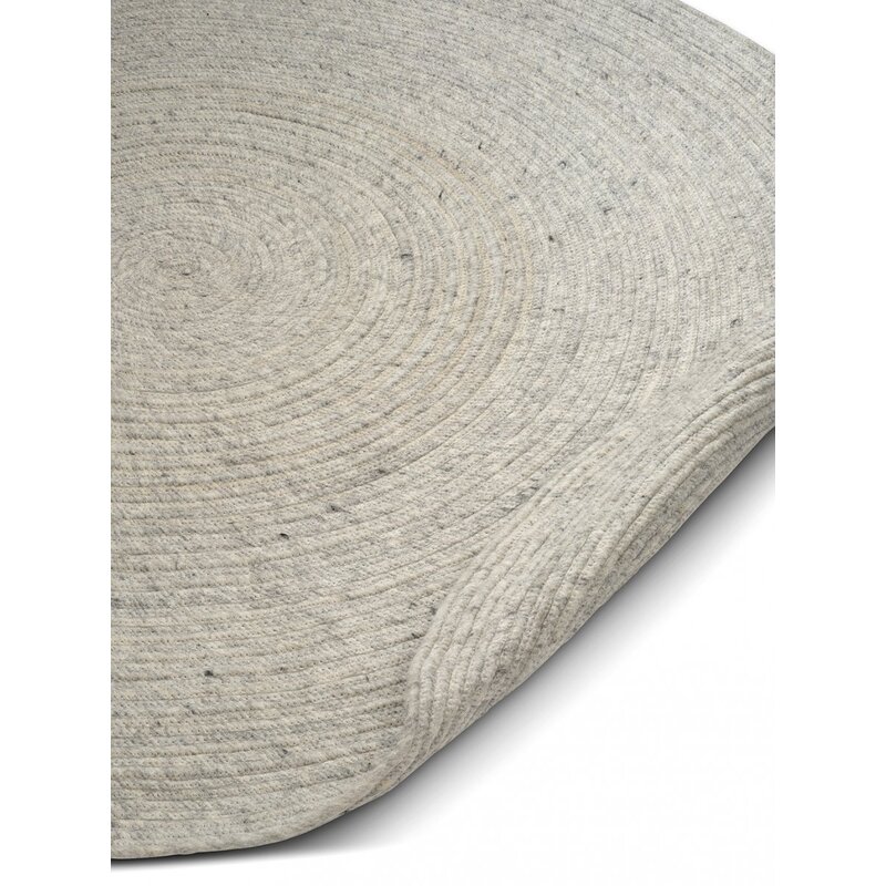 Classic Collection Rond vloerkleed Merino beton 200x200 cm