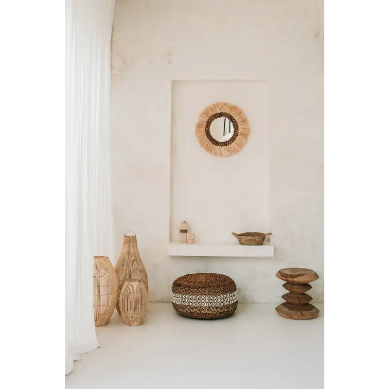 Bazar Bizar-collectie Zuri Hanglamp - Naturel - S