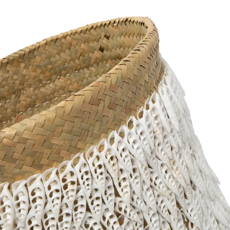 Bazar Bizar-collectie Pandan Mand #2 - Naturel Wit