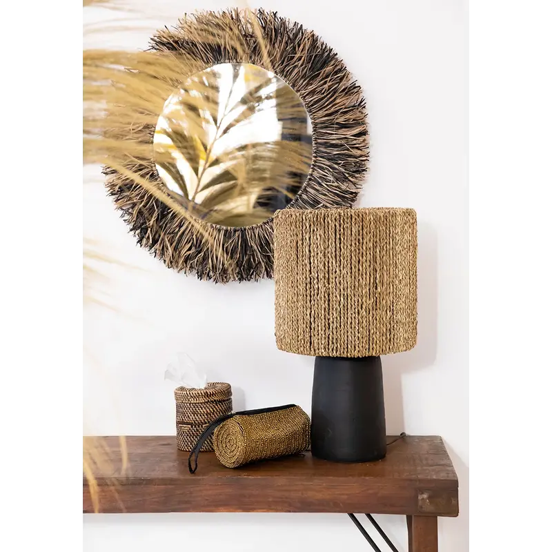 Bazar Bizar The Chalki Table Lamp - Black Natural