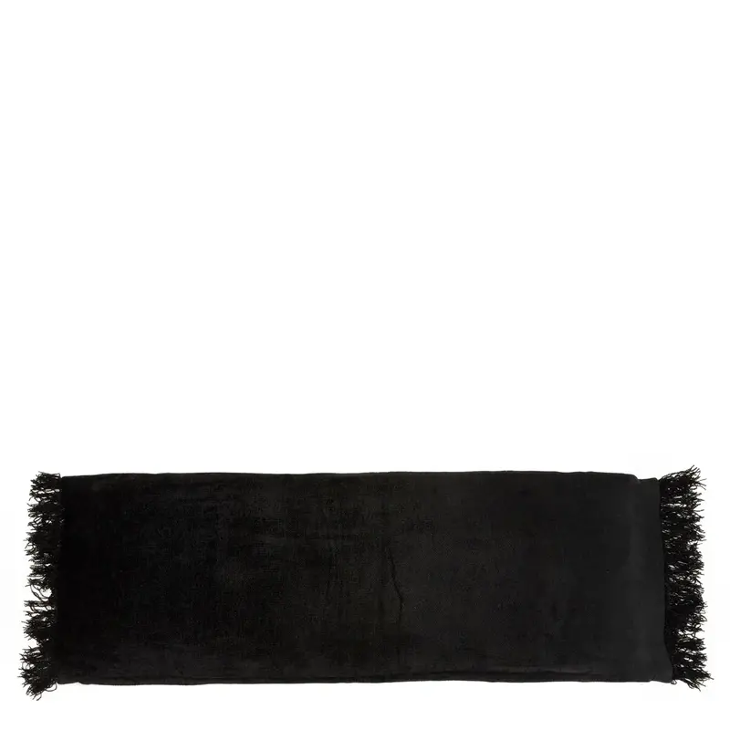 Bazar Bizar Oh My Gee Kussenhoes - Zwart Velvet - 35x100