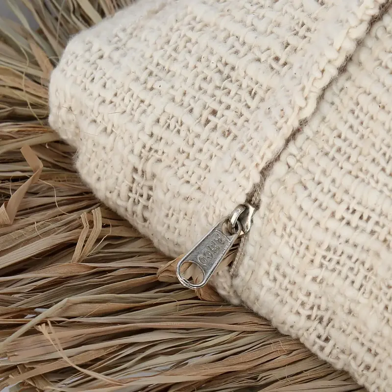 Bazar Bizar-collectie Saint Tropez Kussenhoes - Naturel Wit - 60x60