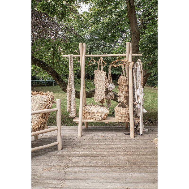 Bazar Bizar-collectie Raffia Bahamas Tas - Naturel