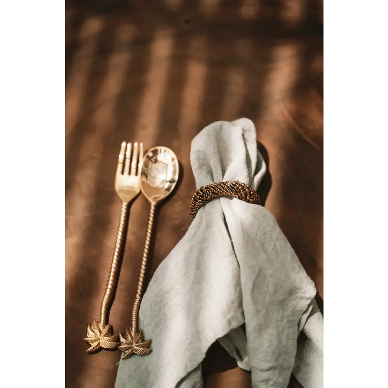 Bazar Bizar The Palm Tree Salad Spoon - Gold
