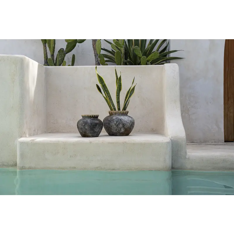 Bazar Bizar Styly Vaas - Antiek Grijs - S