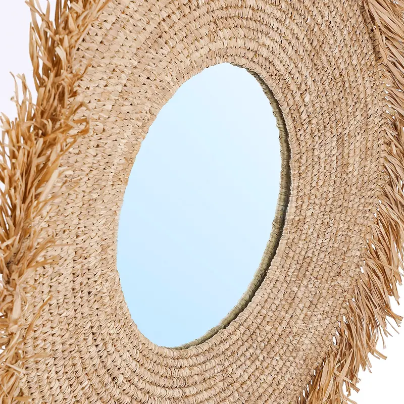 Bazar Bizar-collectie Yema Spiegel - Naturel - L