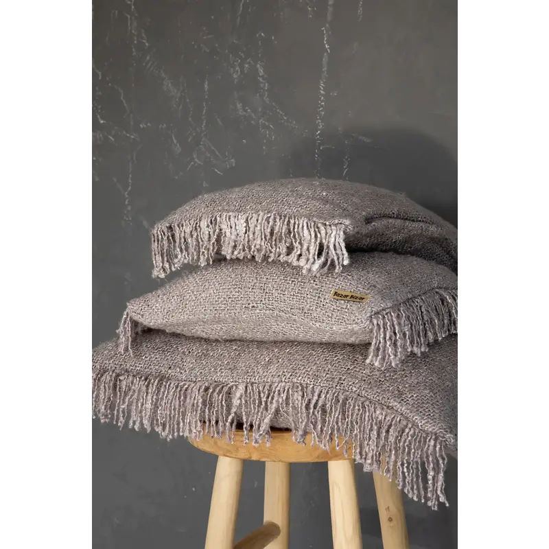 Bazar Bizar-collectie De Oh My Gee Kussenhoes - Parel Grijs - 60x60