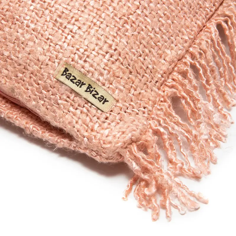 Bazar Bizar-collectie De Oh My Gee Kussenhoes - Zalm Roze - 40x40