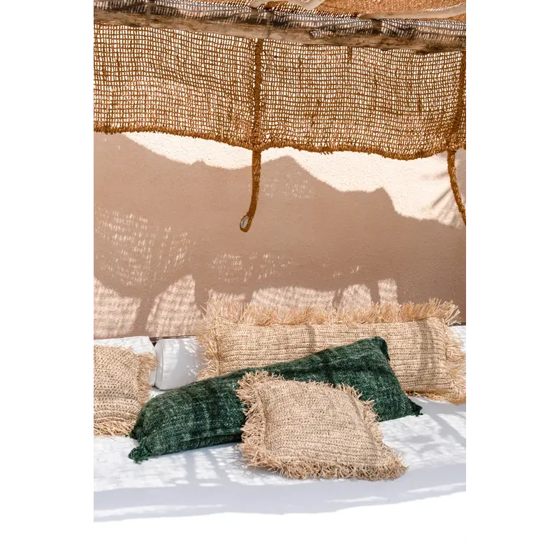 Bazar Bizar-collectie Oh My Gee Kussenhoes - Donkergroen - 35x100