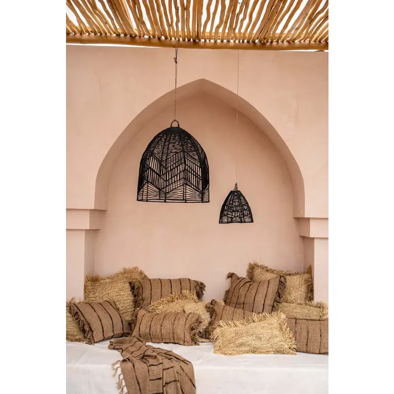 Bazar Bizar The Oh My Gee Cushion Cover - Beige Black - 40x40