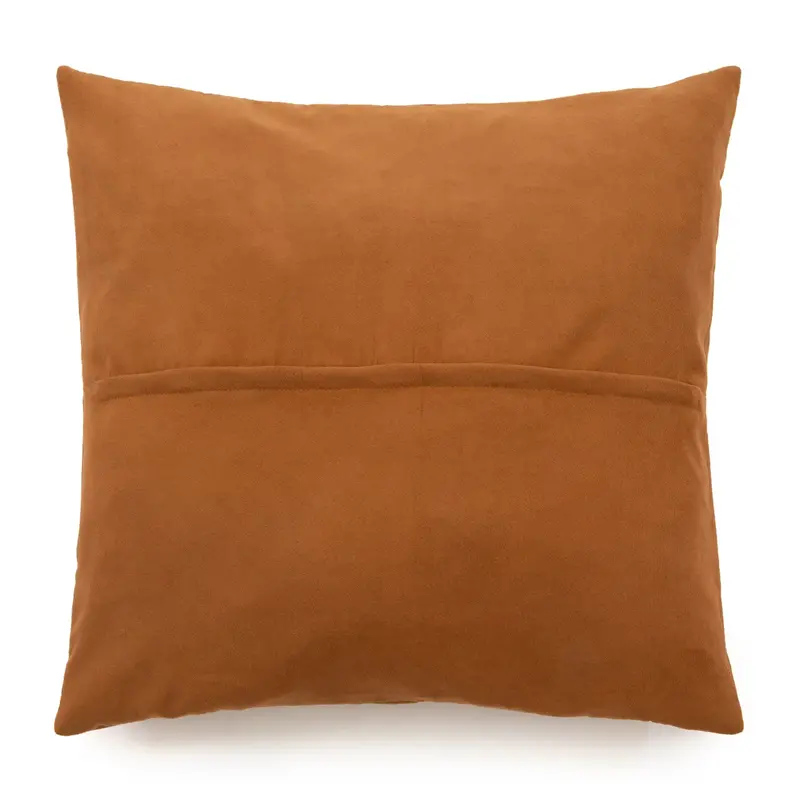 Bazar Bizar-collectie Four Panel Leather Kussenhoes - Camel - 60x60