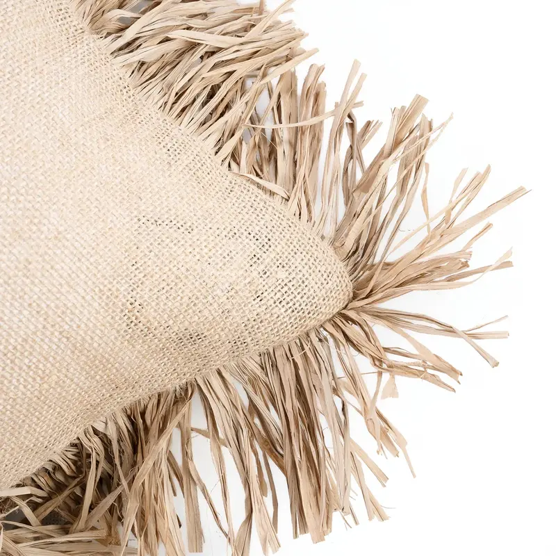 Bazar Bizar Jute Bonita Kussenhoes - Naturel - 30x50