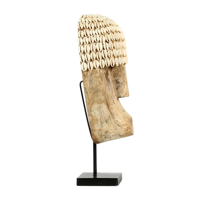 Bazar Bizar The Cowrie Mask on Stand - Medium