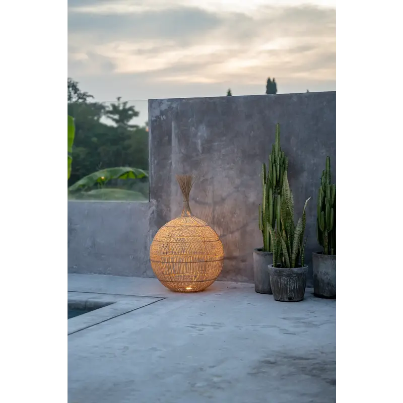 Bazar Bizar-collectie Wonton Vloer- en Hanglamp - Naturel