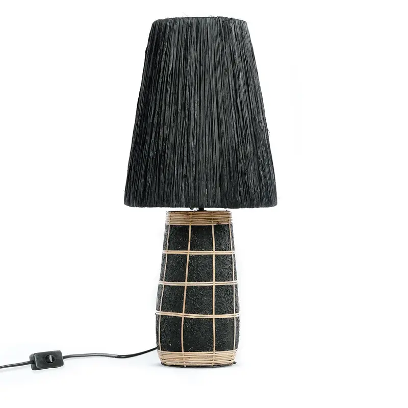 Bazar Bizar-collectie De Naxos Tafellamp - Zwart Naturel