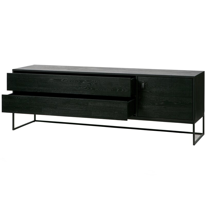 WOOOD-collectie SILAS TV MEUBEL 180CM ESSEN BLACKNIGHT [fsc]