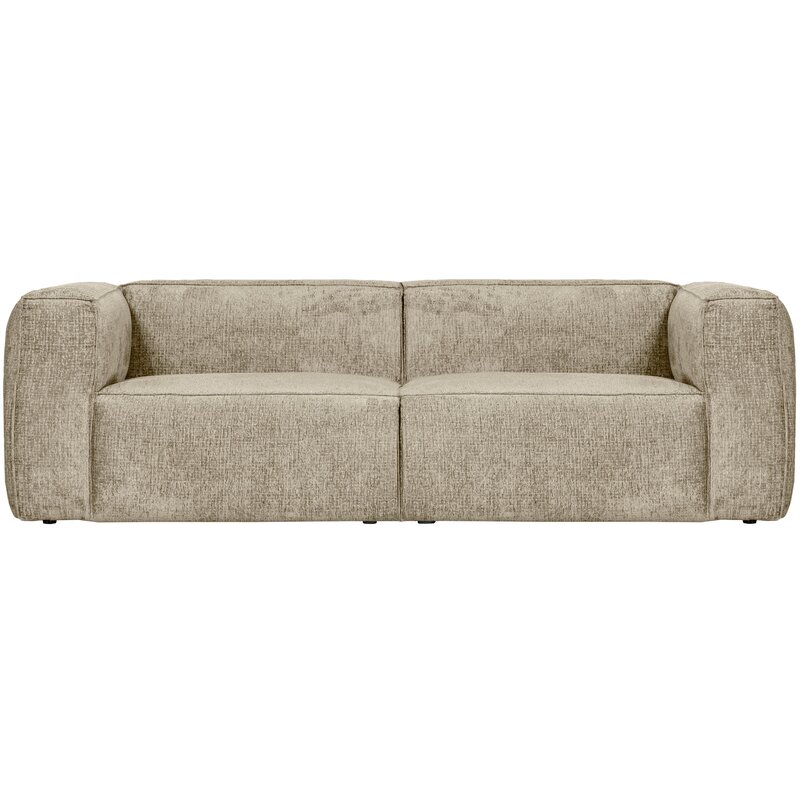 WOOOD-collectie Bean 3.5-Zits Bank Structure Velvet Buttermilk