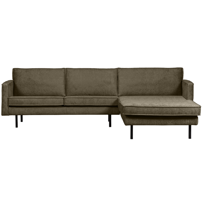WOOOD-collectie Rodeo Chaise Longue Rechts Structure Velvet Bonsai