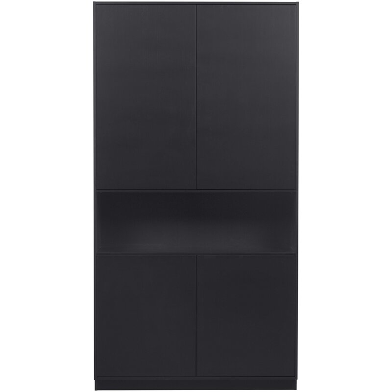 WOOOD-collectie FINCA OPBERGKAST 110CM GRENEN DIEPZWART [fsc]