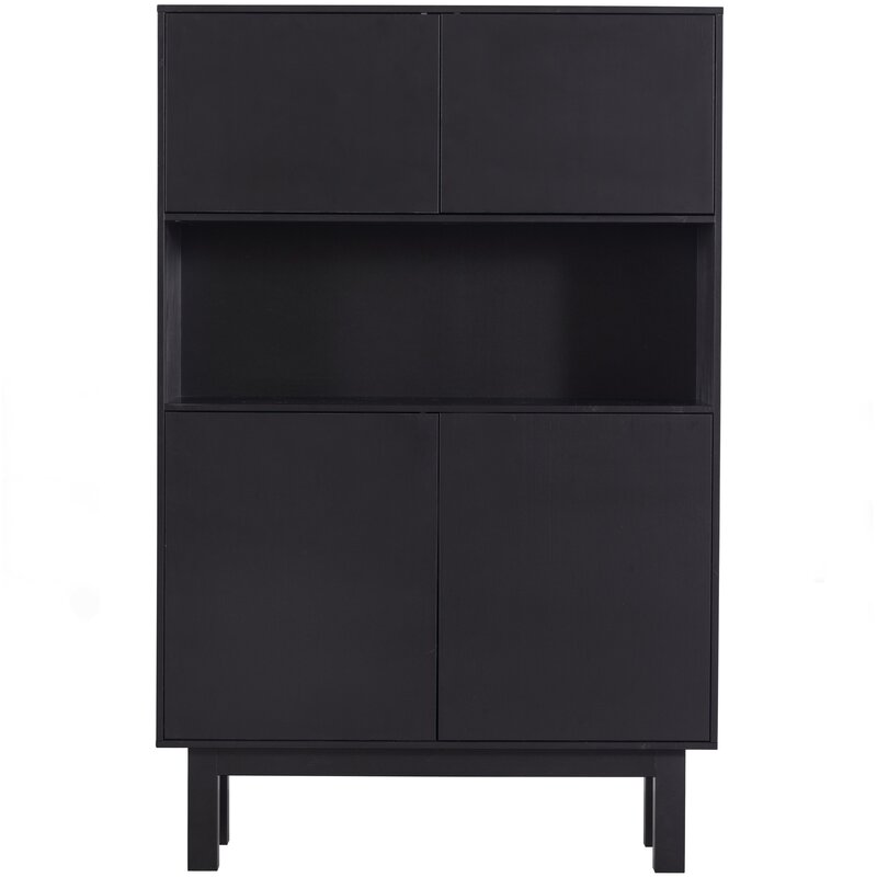 WOOOD-collectie FINCA BUFFET-/ DRANKKAST GRENEN DIEPZWART [fsc]