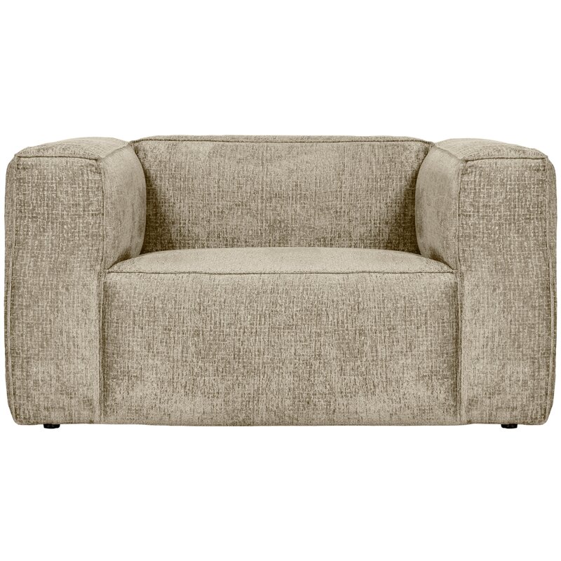 WOOOD-collectie BEAN FAUTEUIL STRUCTURE VELVET BUTTERMILK