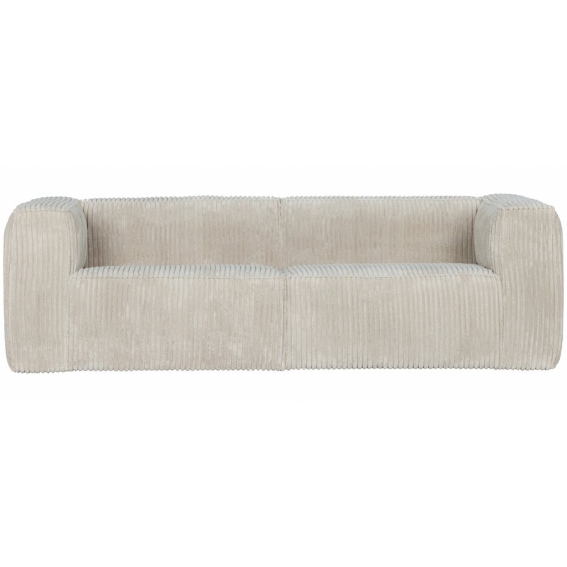 WOOOD-collectie Bean 3,5-Zits Bank Grove Ribstof Naturel