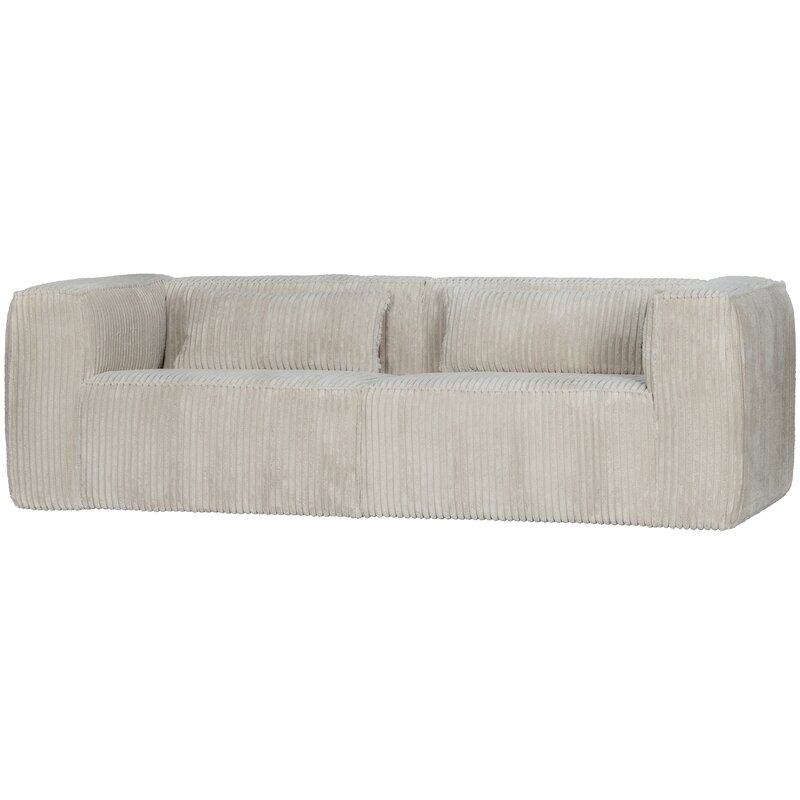 WOOOD-collectie Bean 3,5-Zits Bank Grove Ribstof Naturel