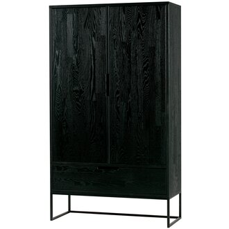 WOOOD SILAS 2-DEURS KAST ESSEN BLACKNIGHT [fsc]