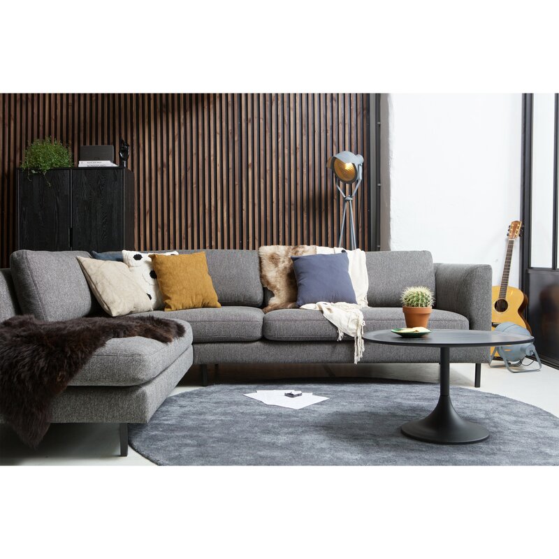 WOOOD-collectie SILAS 2-DEURS KAST ESSEN BLACKNIGHT [fsc]