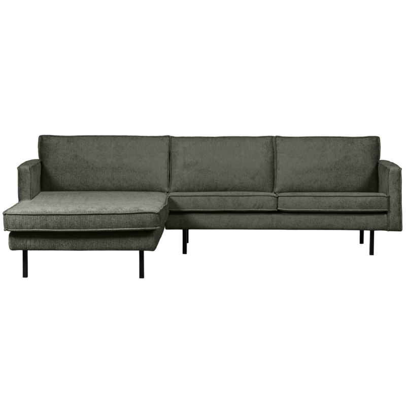 WOOOD-collectie Rodeo Chaise Longue Links Structure Velvet Frost