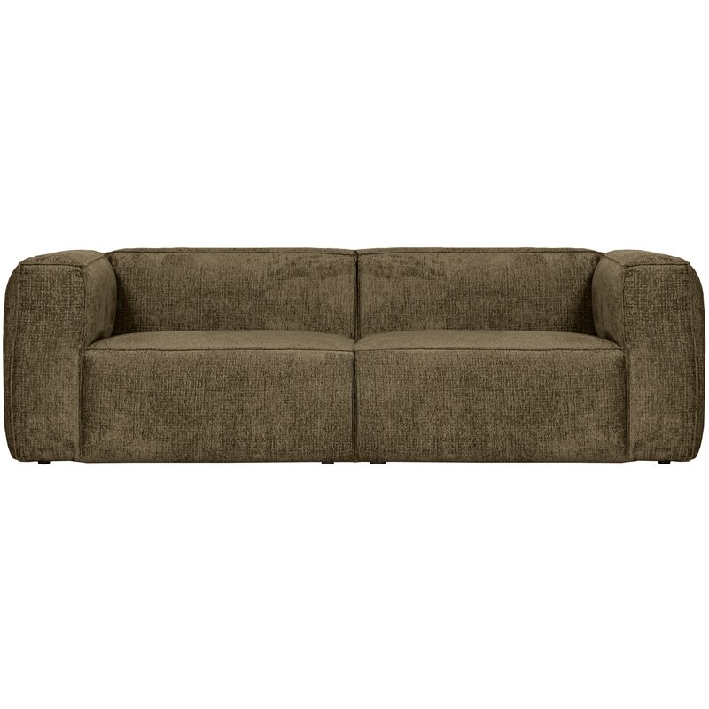 WOOOD-collectie Bean 3.5-Zits Bank Structure Velvet Moss