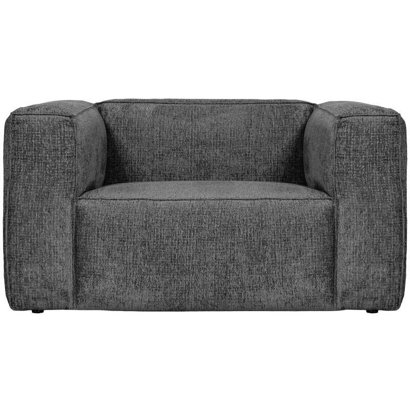 WOOOD-collectie Bean Fauteuil Structure Velvet Cloud Sky