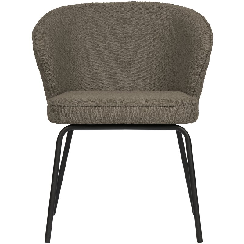 WOOOD-collectie ADMIT EETKAMERSTOEL BOUCLÉ NOUGAT