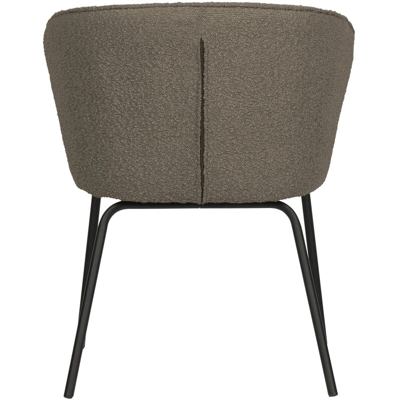WOOOD-collectie ADMIT EETKAMERSTOEL BOUCLÉ NOUGAT