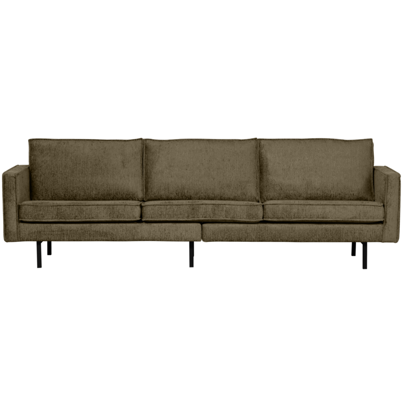 WOOOD-collectie Rodeo Bank 3-Zits Structure Velvet Bonsai