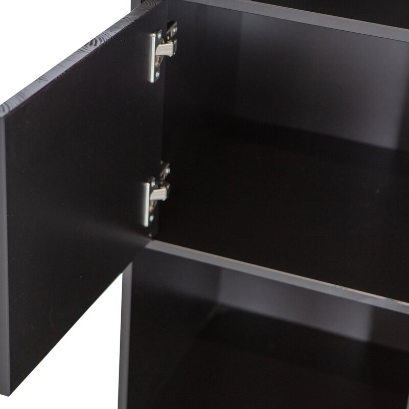 WOOOD-collectie FINCA OPEN VAKKENKAST 40CM GRENEN DIEPZWART [fsc]