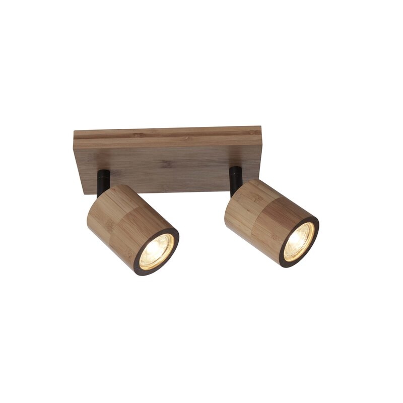 Good&Mojo-collectie Ceiling spotlight Java bamboo 22x12xh.13cm/2xGU10 - natural