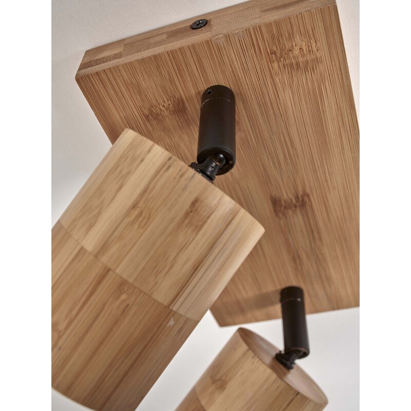 Good&Mojo-collectie Ceiling spotlight Java bamboo 22x12xh.13cm/2xGU10 - natural