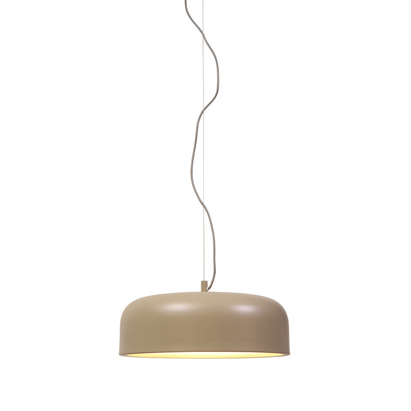 it's about RoMi-collectie Hanging lamp aluminum Marseille round dia.48 -5xh.17 -5cm - sand