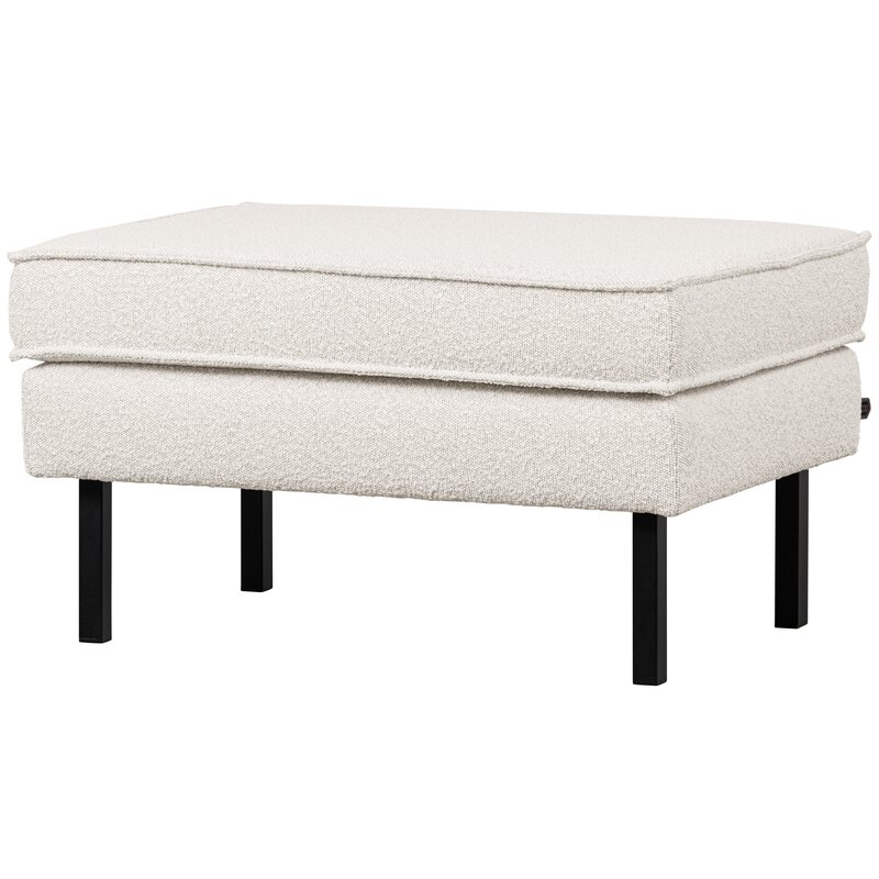 WOOOD-collectie Rodeo Hocker Op Poten Bouclã‰ Naturel